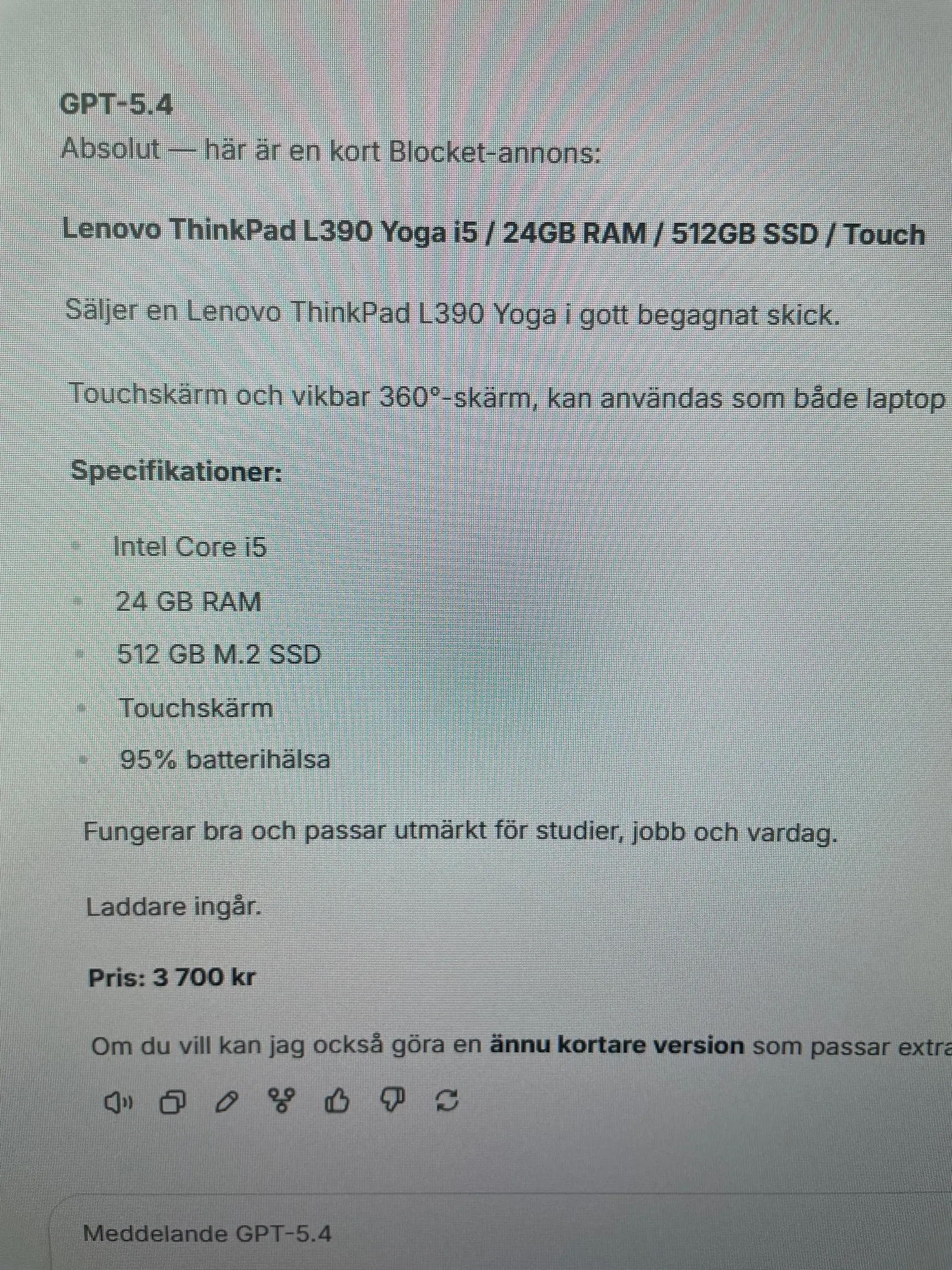 Lenovo ThinkPad L390 Yoga i5 / 24GB RAM / 512GB SSD / Touch