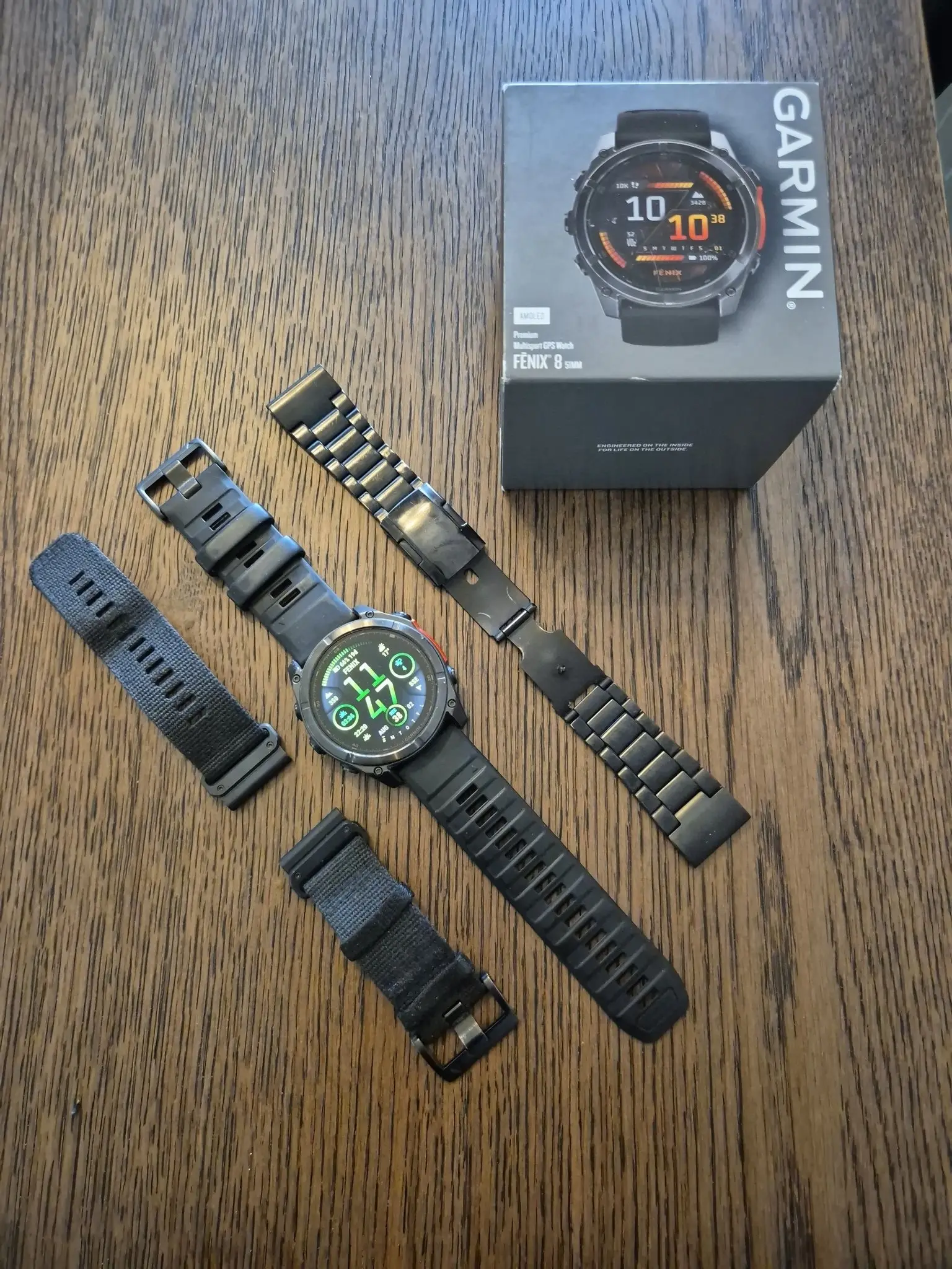 Garmin Fenix 8 51mm med extra armband