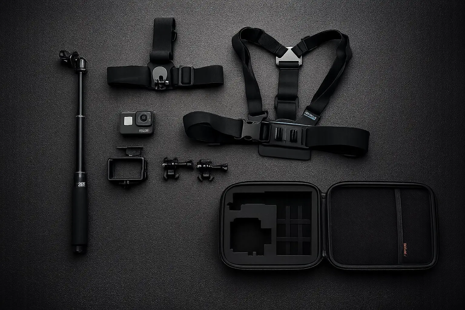GoPro HERO7 Black – Perfekt skick + komplett tillbehörspaket