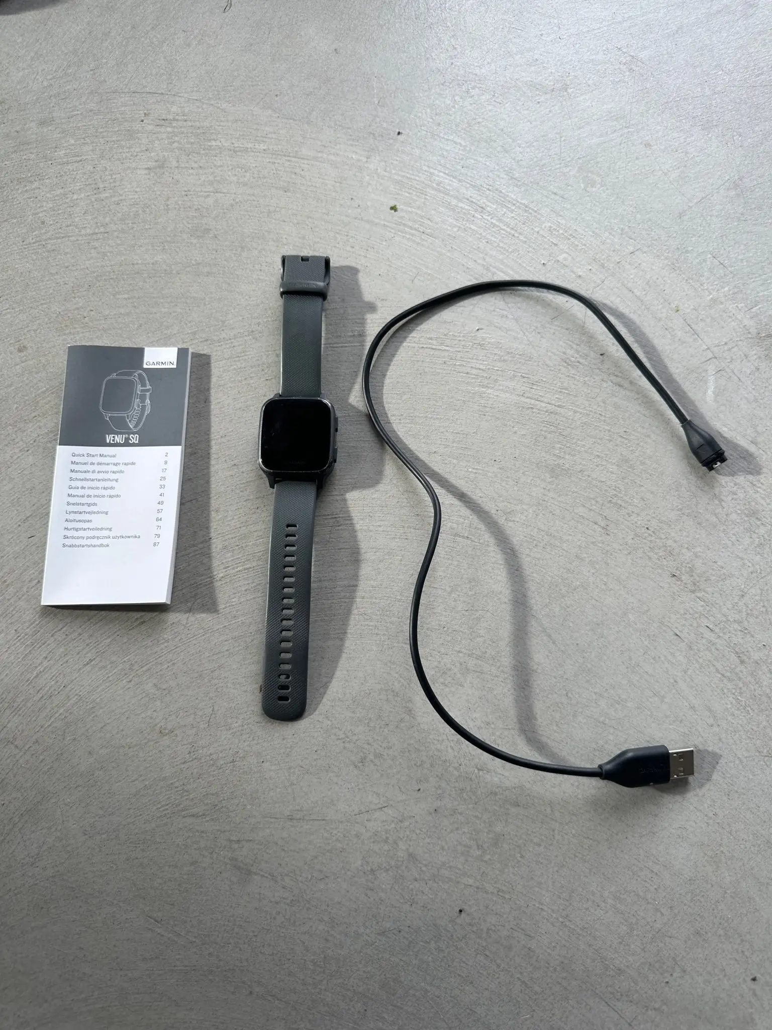 Garmin Venu SQ Smartwatch i grått
