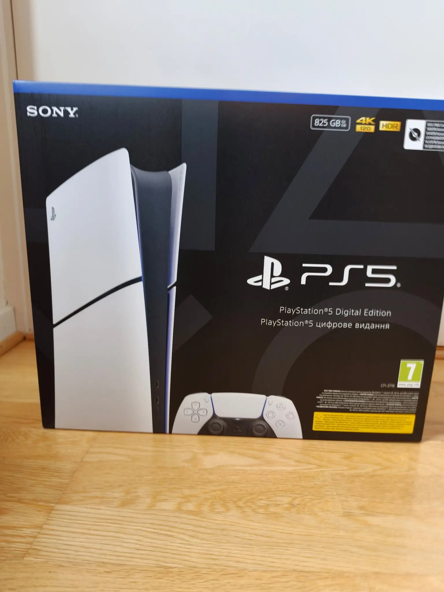Sony Playstation 5 digital edition 825 GB oöppnad